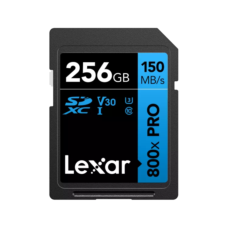 Lexar 256GB High-Performance 800x PRO SDHC/SDXC UHS-I Card BLUE Series